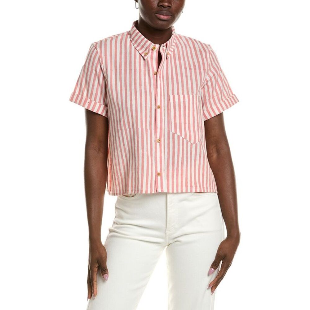 Emerson Fry Womens  Boxy Shirt, White